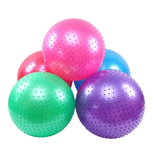 red yoga ball